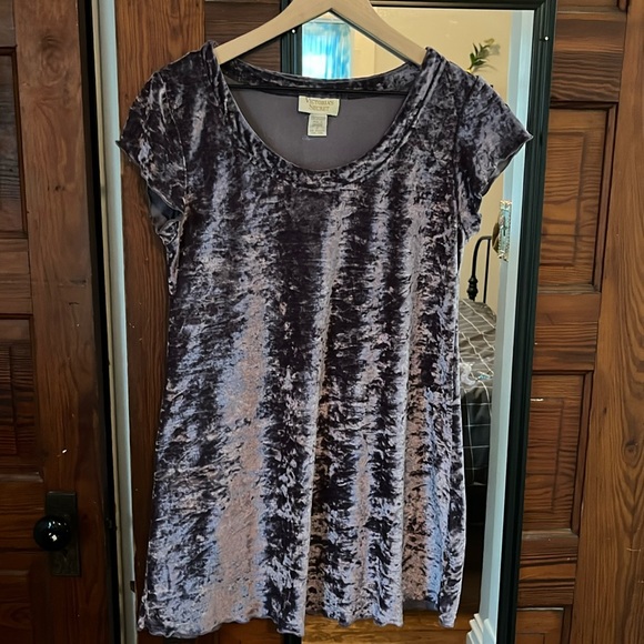 Victoria's Secret Dresses & Skirts - Vintage Victorias Secret Gold Label Mini T Shirt Dress size XS Crushed Velvet